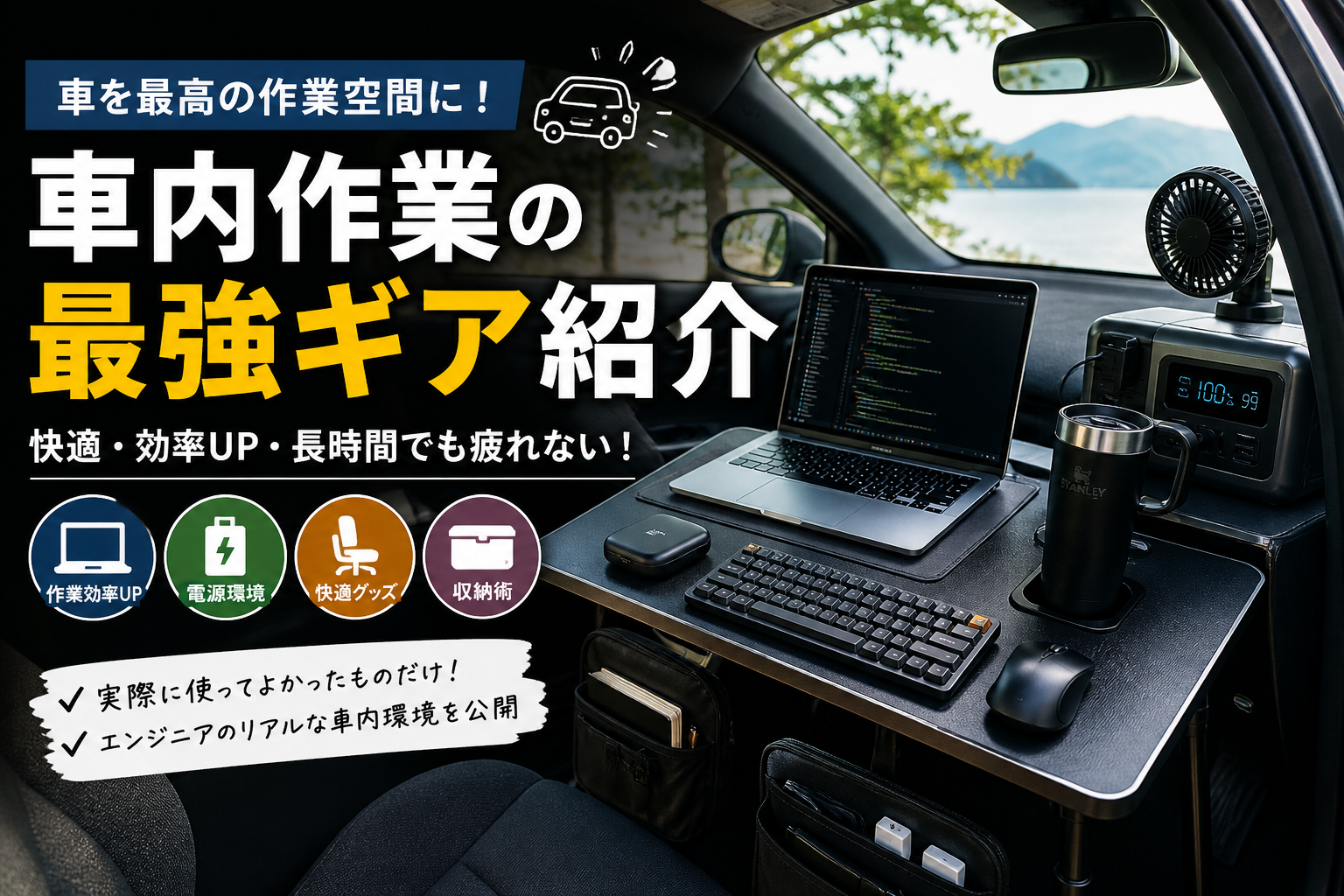 車内開発の「机まわり」実機セット